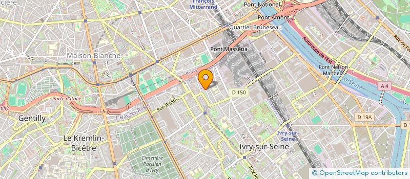 localisation de l'entreprise ATELIER DE CREATION CARTOGRAPHIQUE AFDEC à IVRY-SUR-SEINE