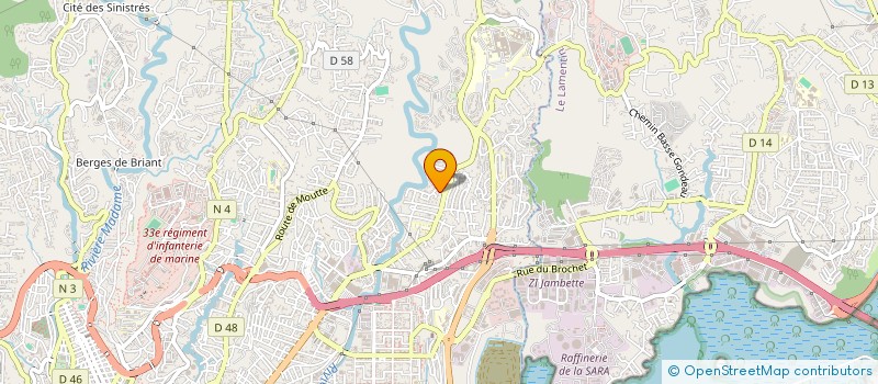 localisation de l'entreprise ATELIER DE DANSE DU CARBET  FORT-DE-FRANCE