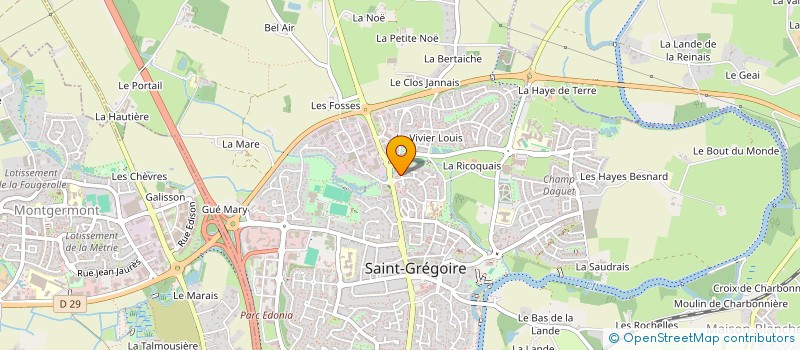 localisation de l'entreprise ATELIER DE DEPANNAGE AUDIO VIDEO à SAINT-GREGOIRE