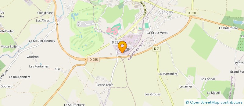 localisation de l'entreprise ATELIER DE FACONNAGE DU CENTRE OUEST à BELLEME
