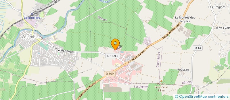 localisation de l'entreprise ATELIER DE FERRONNERIE à COLOMBIERS