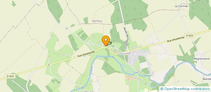 localisation de l'entreprise ATELIER DE FORGE DE BEAUMAIS  MESNILS-SUR-ITON