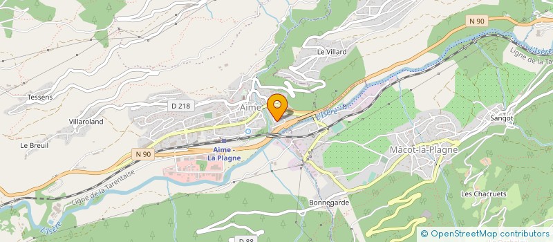 localisation de l'entreprise ATELIER DE KIKI à AIME-LA-PLAGNE