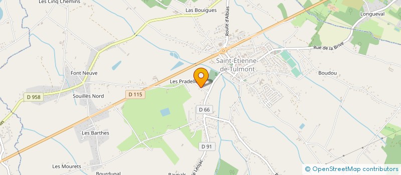 localisation de l'entreprise ATELIER DE L'AME DU BOIS  SAINT-ETIENNE-DE-TULMONT