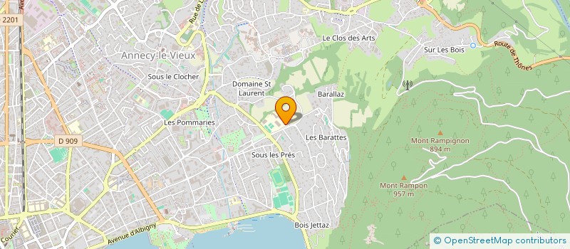 localisation de l'entreprise ATELIER DE L'ARCADIE à ANNECY