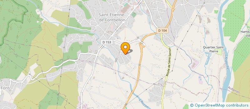 localisation de l'entreprise ATELIER DE L'EBENISTE à SAINT-ETIENNE-DE-FONTBELLON