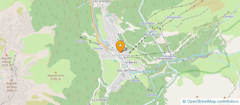 localisation de l'entreprise ATELIER DE L'ECOLE DES GRANGES à PRALOGNAN-LA-VANOISE