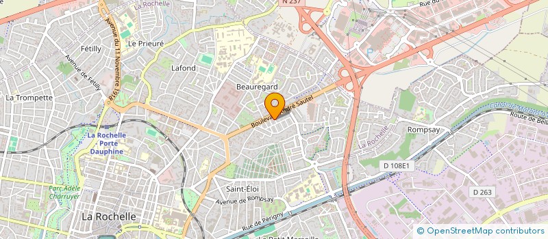 localisation de l'entreprise ATELIER DE L'EMPREINTE  LA ROCHELLE