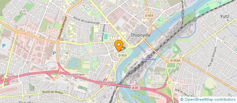 localisation de l'entreprise ATELIER DE L'ESCALIER  THIONVILLE