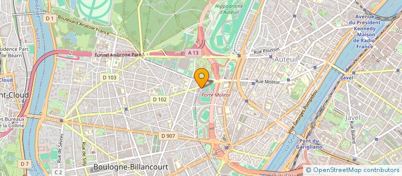 localisation de l'entreprise ATELIER DE L'EUROPE  PARIS