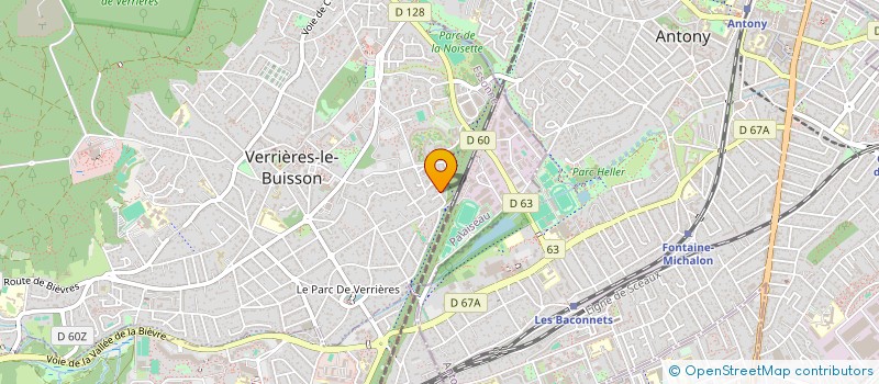 localisation de l'entreprise ATELIER DE L'EVSC à VERRIERES-LE-BUISSON