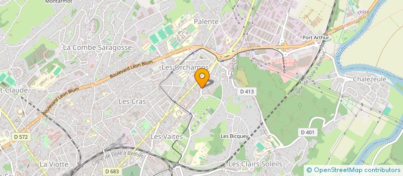 localisation de l'entreprise ATELIER DE L'IMPRESSION à BESANCON