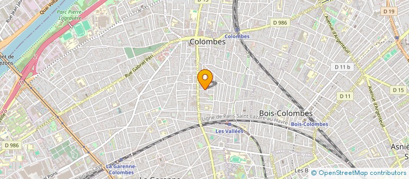 localisation de l'entreprise ATELIER DE L'OUEST  COLOMBES