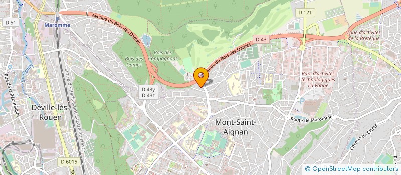localisation de l'entreprise ATELIER DE LA CORDERIE  MONT-SAINT-AIGNAN