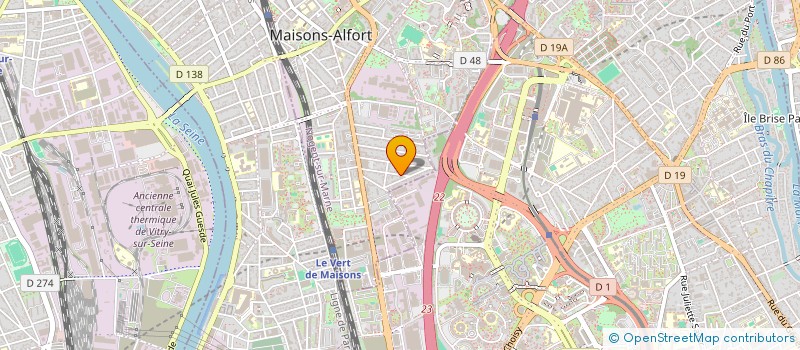 localisation de l'entreprise ATELIER DE LA DANSE POPULAIRE à MAISONS-ALFORT