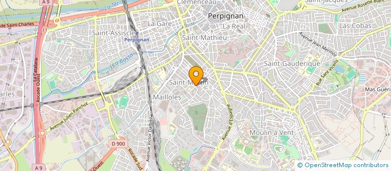 localisation de l'entreprise ATELIER DE LA MENAGERE  PERPIGNAN