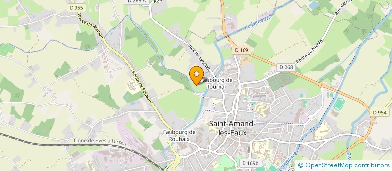 localisation de l'entreprise ATELIER DE LA MENUISERIE  SAINT-AMAND-LES-EAUX