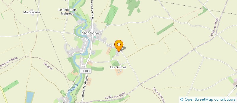 localisation de l'entreprise ATELIER DE LA MOUTONNERIE  CELLES-SUR-BELLE