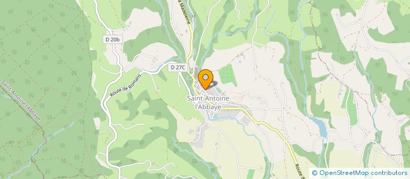 localisation de l'entreprise ATELIER DE LA PIERRE  SAINT ANTOINE L'ABBAYE