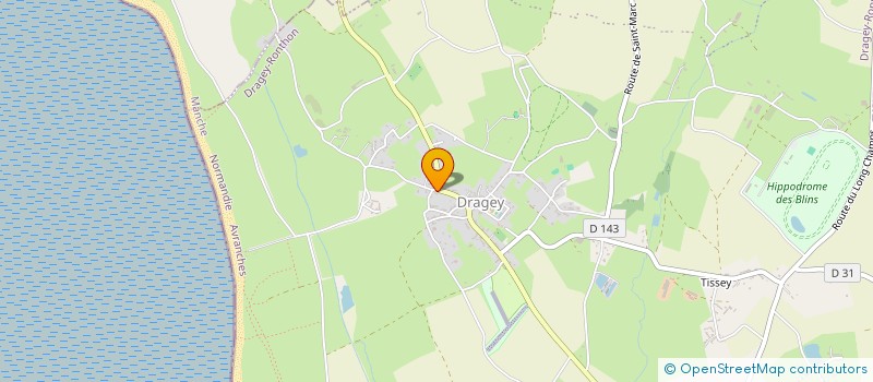 localisation de l'entreprise ATELIER DE LA PLAGE  DRAGEY-RONTHON