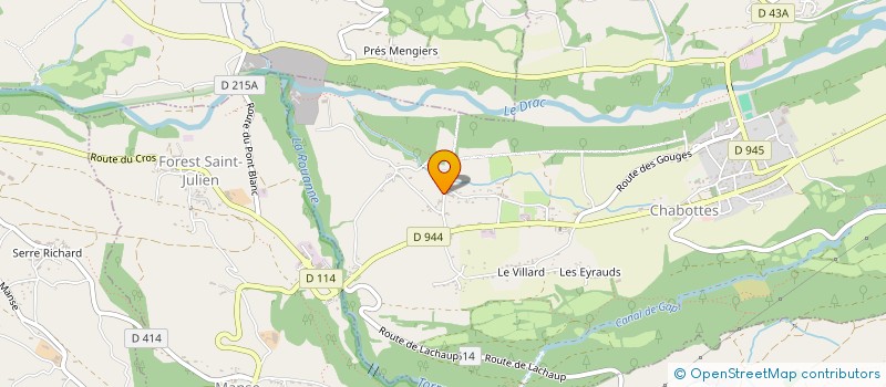 localisation de l'entreprise ATELIER DE LA PLAINE à LA ROCHE-DES-ARNAUDS