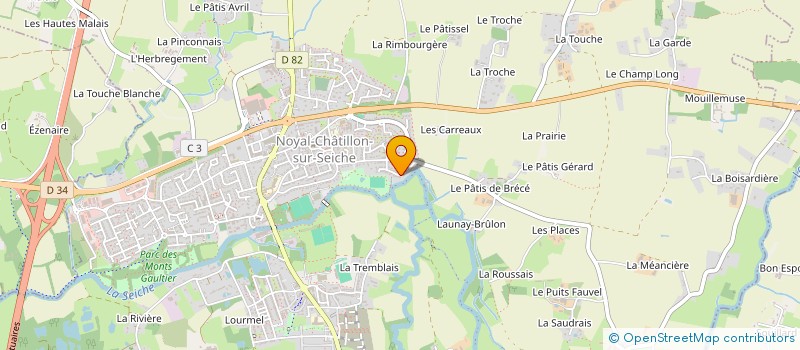 localisation de l'entreprise ATELIER DE LA RIVIERE  NOYAL-CHATILLON-SUR-SEICHE
