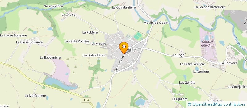 localisation de l'entreprise ATELIER DE LA TERRE à SEVREMOINE