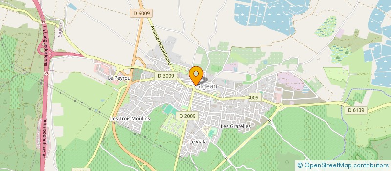 localisation de l'entreprise ATELIER DE LA TRAVERSIERE à SIGEAN