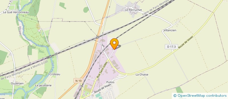 localisation de l'entreprise ATELIER DE LA VALLEE DU LOIR à BONNEVAL