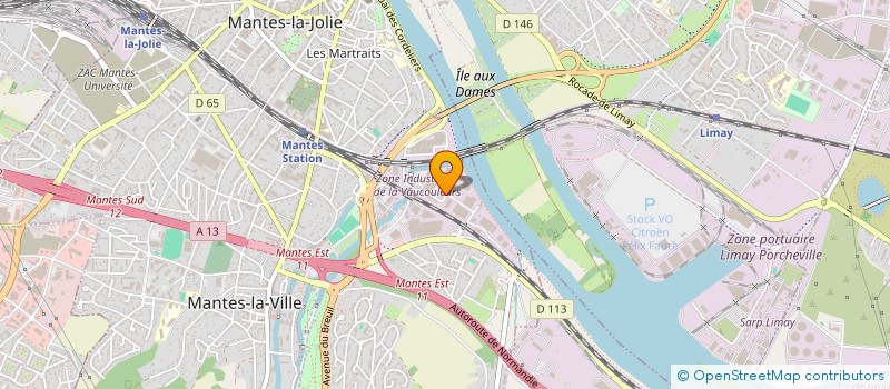 localisation de l'entreprise ATELIER DE LA VAUCOULEURS à MANTES-LA-VILLE