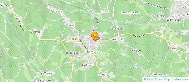 localisation de l'entreprise ATELIER DE LA VOUTE ARCHITECTE  VILLIE-MORGON