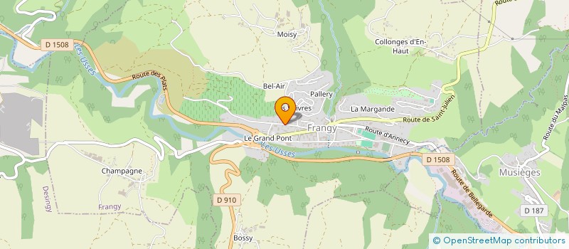 localisation de l'entreprise ATELIER DE LALAUBIE  FRANGY