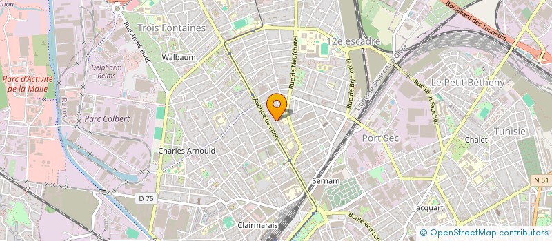 localisation de l'entreprise ATELIER DE LIBRE CREATION à REIMS