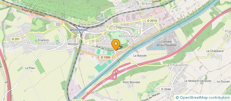 localisation de l'entreprise ATELIER DE LIBRE EXPRESSION ARTISTIQUE  MONTMELIAN