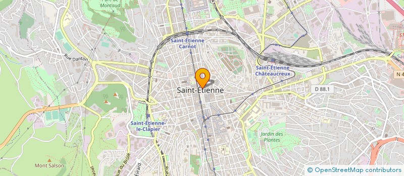 localisation de l'entreprise ATELIER DE LUTHERIE ELISE DA SILVA à SAINT-ETIENNE