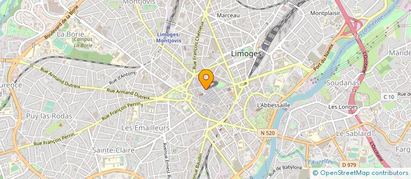 localisation de l'entreprise ATELIER DE LUTHERIE SOPHIE VIART à LIMOGES