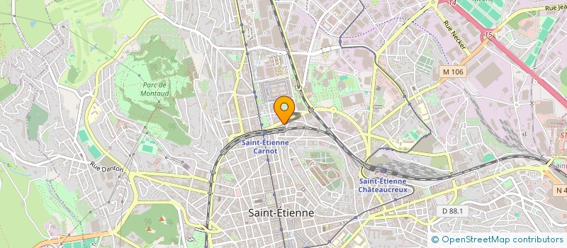 localisation de l'entreprise ATELIER DE MACHINES OUTILS  SAINT-ETIENNE