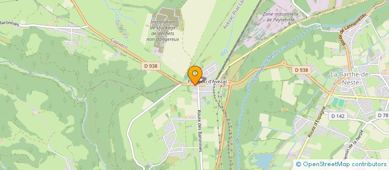 localisation de l'entreprise ATELIER DE MAINTENANCE DU PLATEAU  LANNEMEZAN