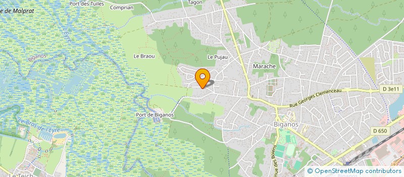 localisation de l'entreprise ATELIER DE MARQUAGE GRAVURE ET SIGNALETIQUE INDUSTRIELLE  BIGANOS