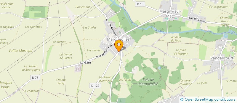 localisation de l'entreprise ATELIER DE MECANIQUE BOUDEAU à MARQUEGLISE