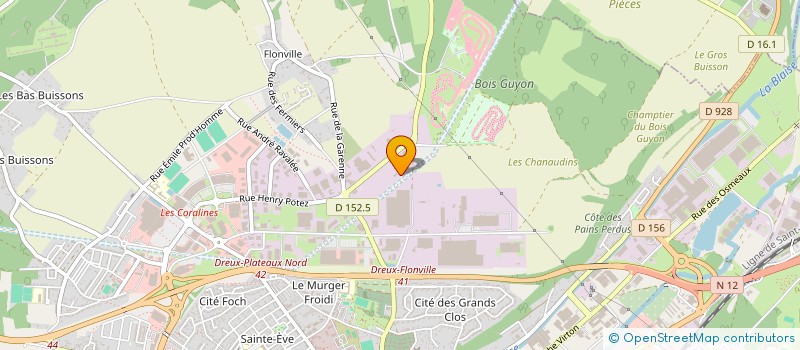 localisation de l'entreprise ATELIER DE MECANIQUE DE VERNOUILLET à DREUX