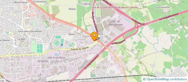 localisation de l'entreprise ATELIER DE MENUISERIE CATALANE à VILLENEUVE-LES-BEZIERS