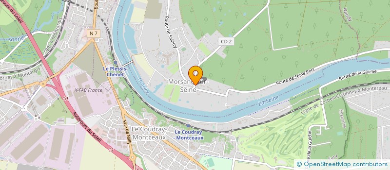 localisation de l'entreprise ATELIER DE MENUISERIE DE MORSANG à MORSANG-SUR-SEINE