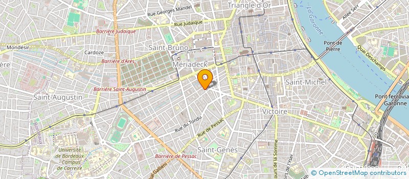 localisation de l'entreprise ATELIER DE PAYSAGE GASTEL  BORDEAUX