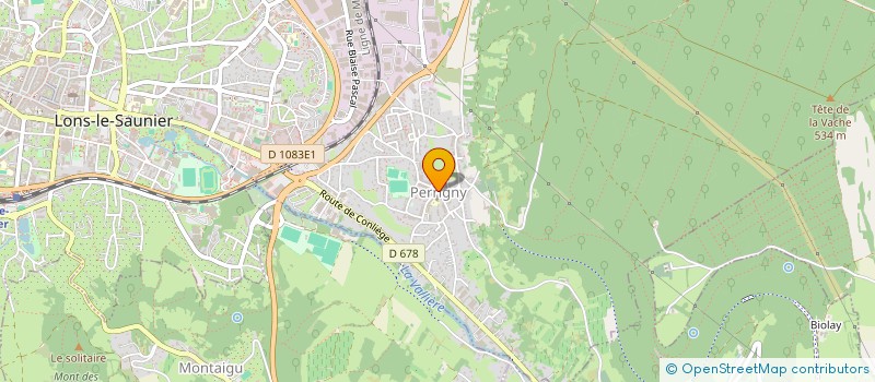 localisation de l'entreprise ATELIER DE PEINTURE  PERRIGNY