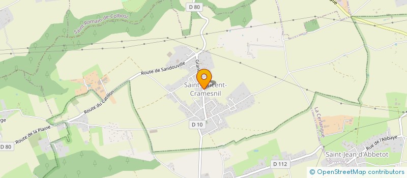 localisation de l'entreprise ATELIER DE PEINTURE DE SAINT VINCENT CRAMESNIL  SAINT-VINCENT-CRAMESNIL