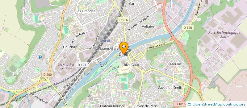 localisation de l'entreprise ATELIER DE PEINTURE ET DES ARTS DE CREIL à CREIL