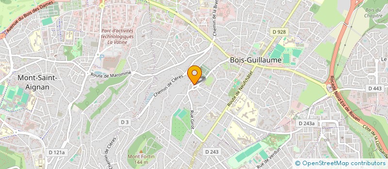 localisation de l'entreprise ATELIER DE PEINTURE ET SCULPTURE à BOIS-GUILLAUME