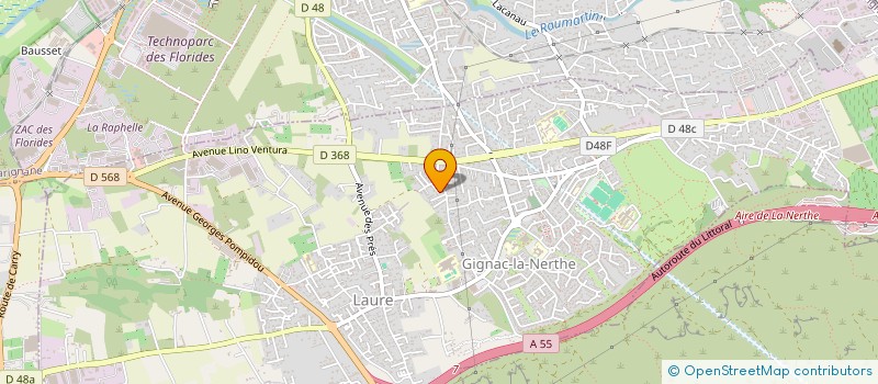 localisation de l'entreprise ATELIER DE POTERIE CREA-TERRE ET FEU à GIGNAC-LA-NERTHE