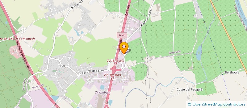 localisation de l'entreprise ATELIER DE RECHERCHE ET DEVELOPPEMENT TECHNOLOGIQUE  BRESSOLS